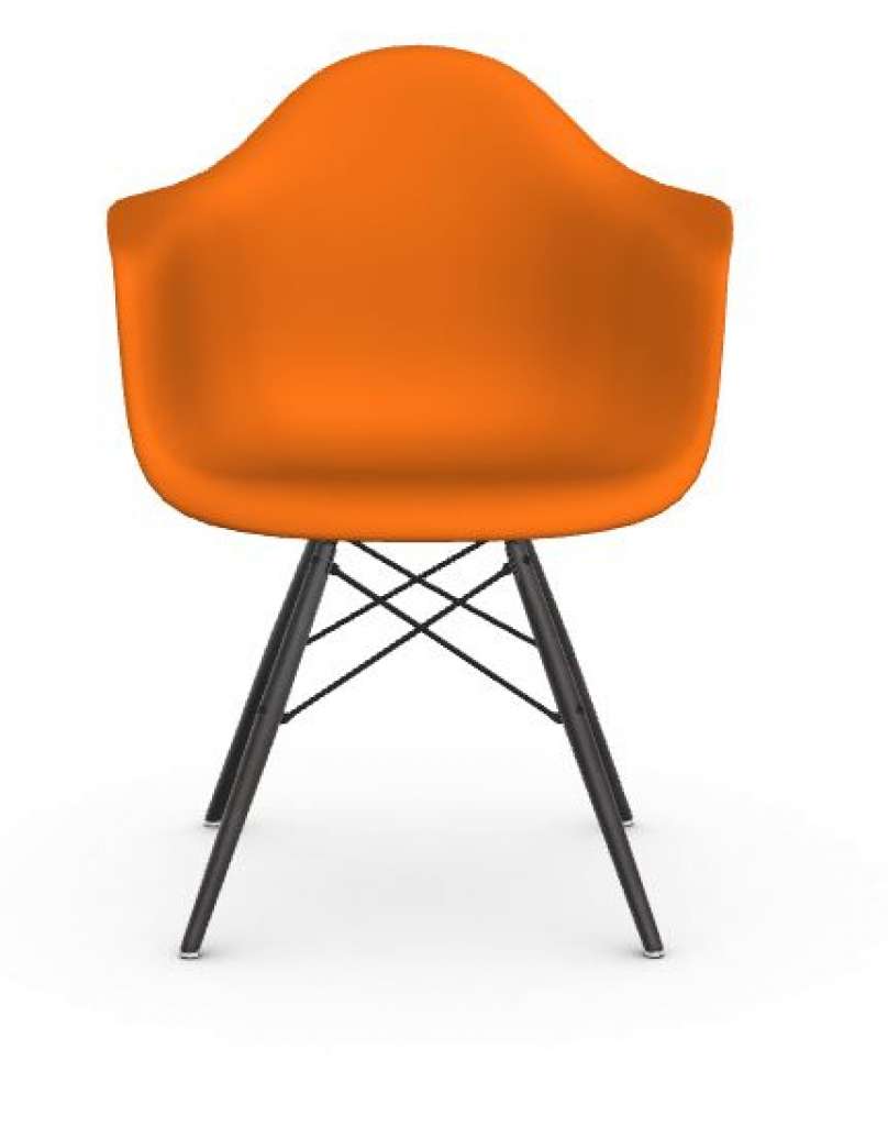 Vitra - DAW Eames Plastic Armchair - senf - Sitzhöhe 43 cm - indoor