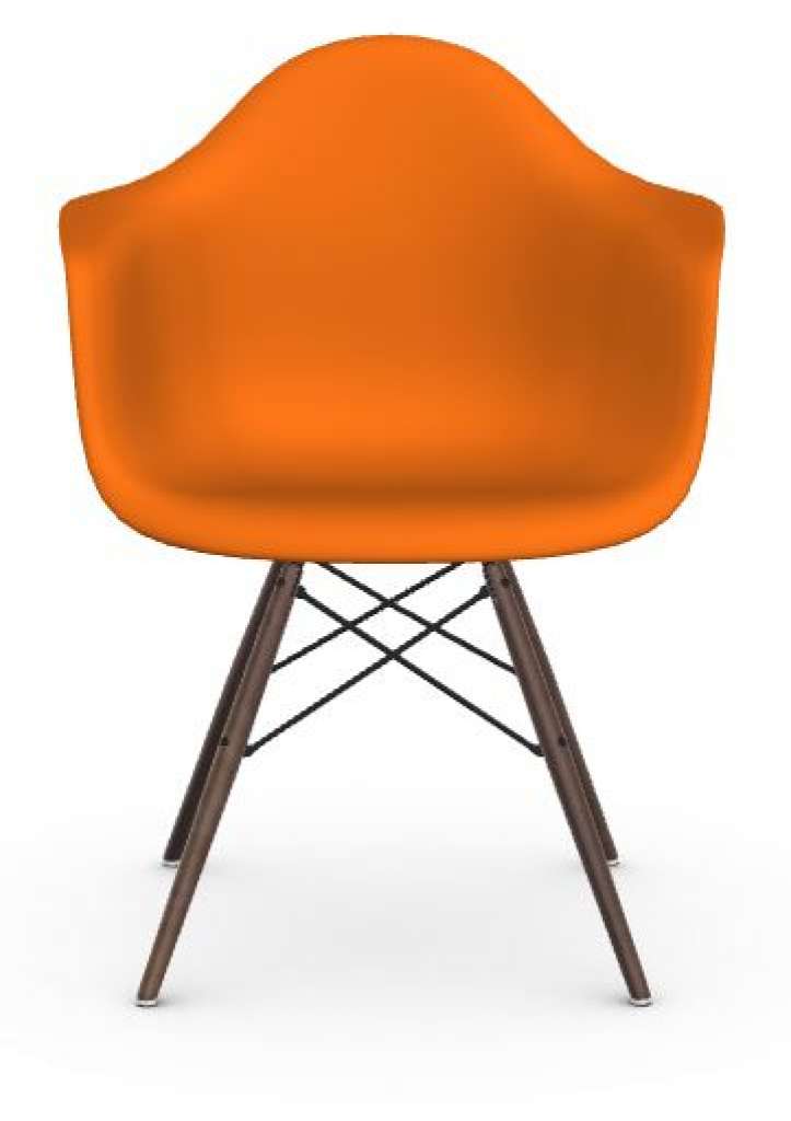 Vitra - DAW Eames Plastic Armchair - senf - Sitzhöhe 43 cm - indoor
