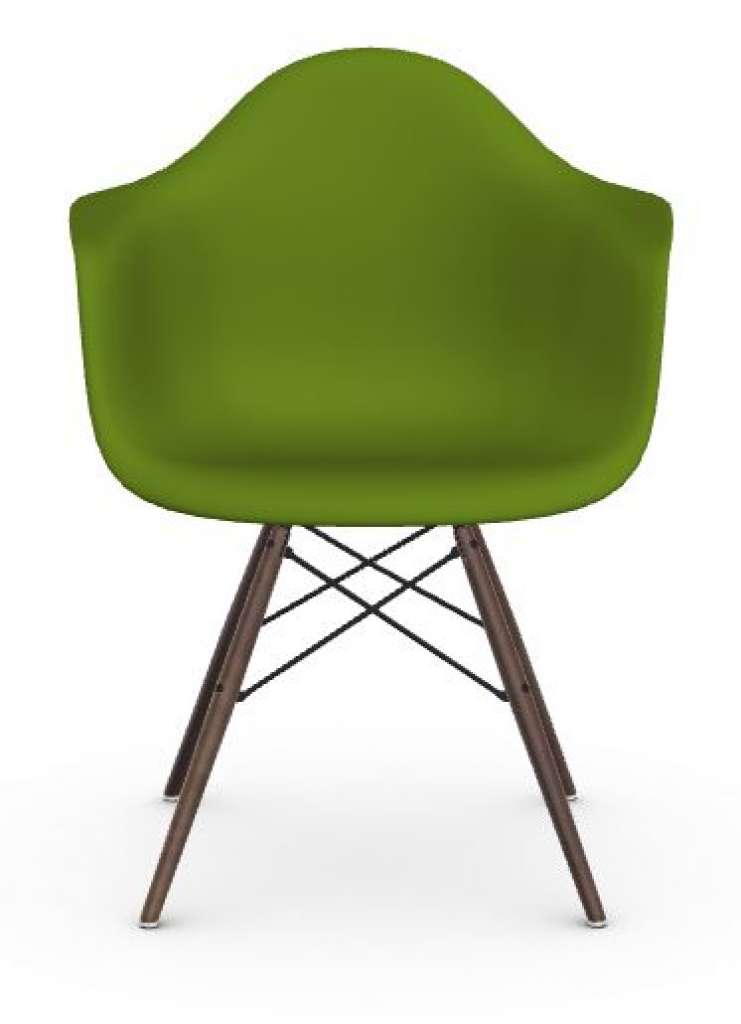 Vitra - DAW Eames Plastic Armchair - eisgrau - Sitzhöhe 43 cm - indoor