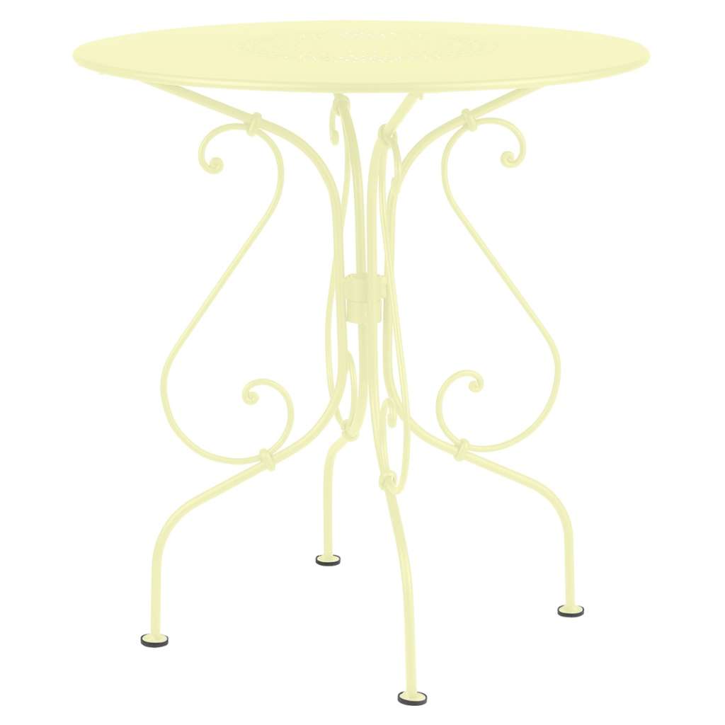 Fermob - 1900 Beistelltisch Ø 67 cm - A6 Zitronensorbet - indoor