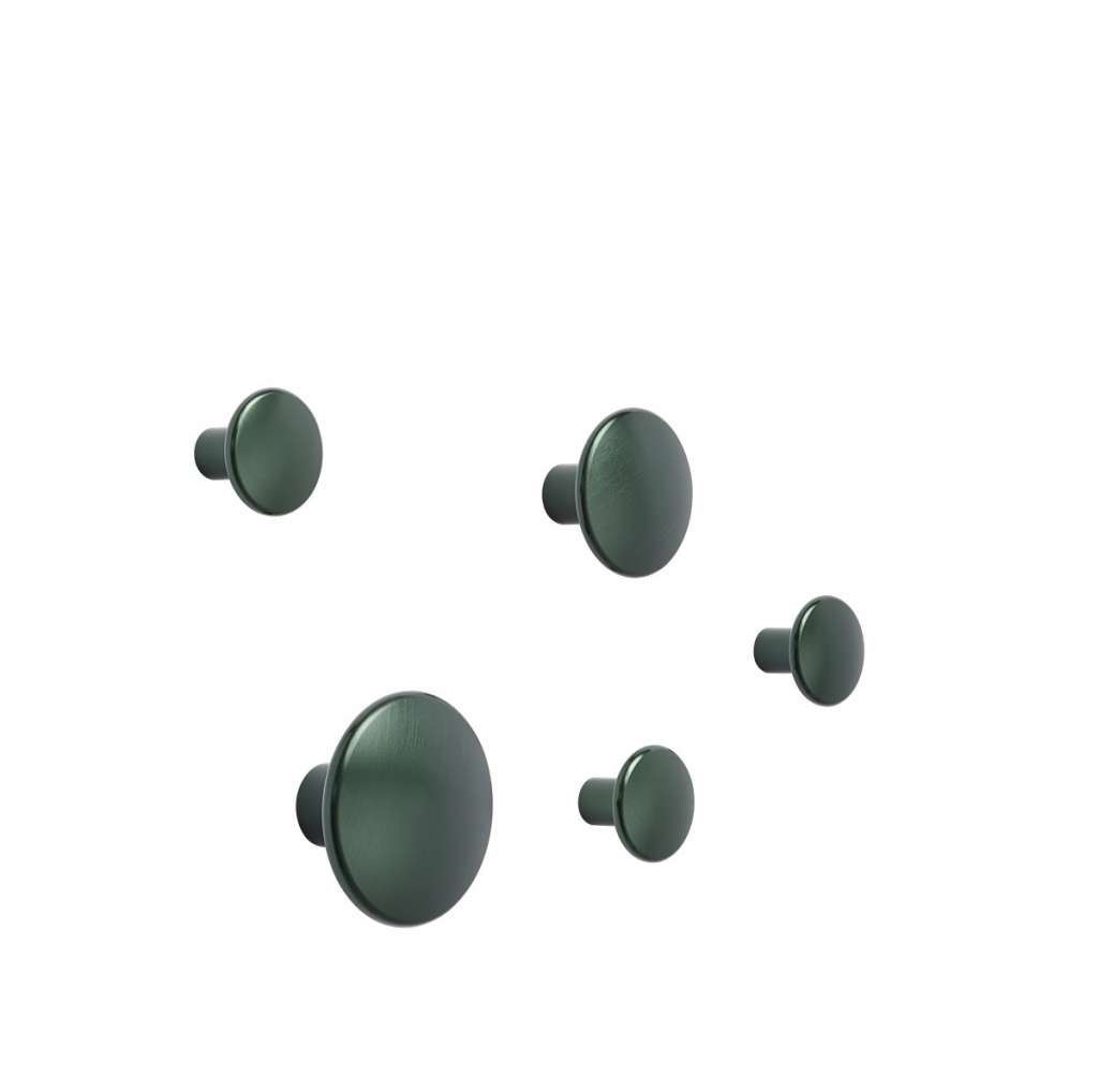 Muuto - The Dots Metall Set - dunkelgrün - indoor