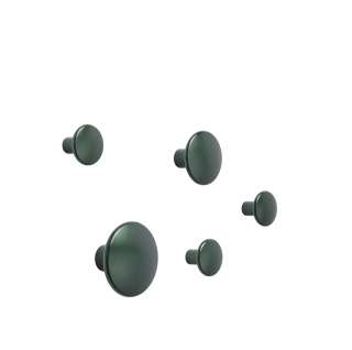 Muuto - The Dots Metall Set - dunkelgrün - indoor