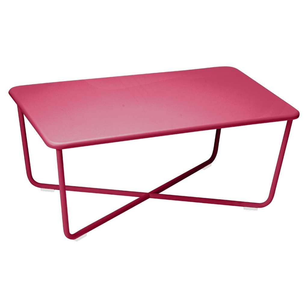 Fermob - CROISETTE niedriger Tisch - 93 Rose Praline - outdoor