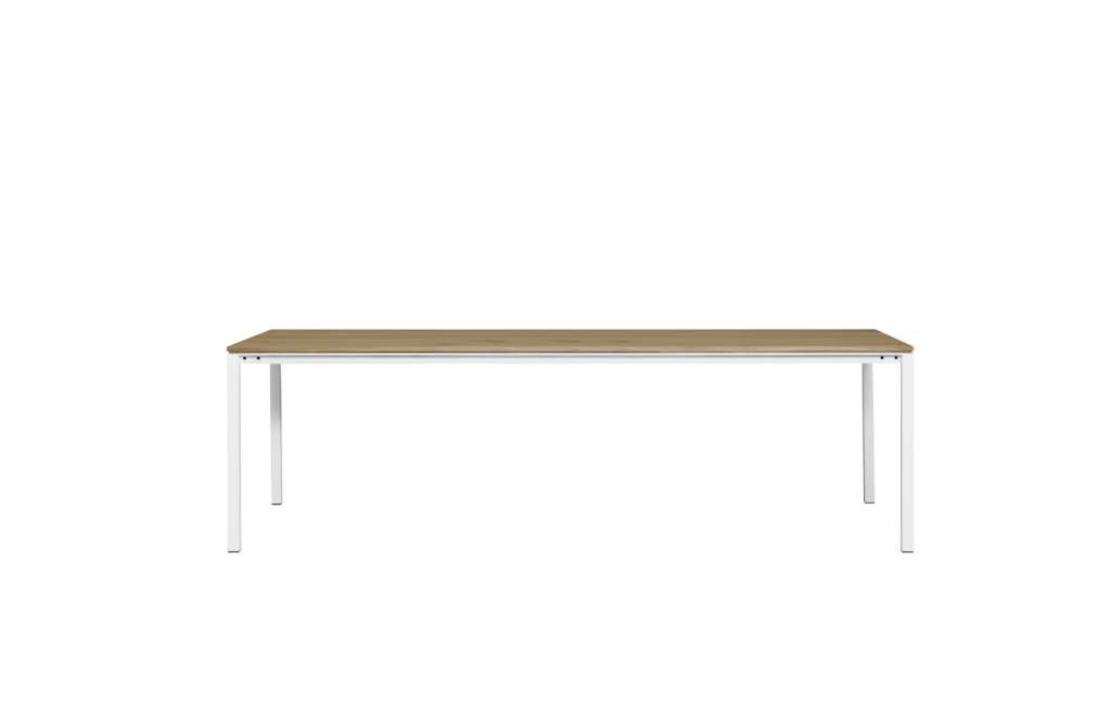 Janua - S 600 Tisch - Stefan Knopp - Eiche geköhlt/ gekalkt (Ton grau) - Gestell Schiefergrau - 160x90 - indoor