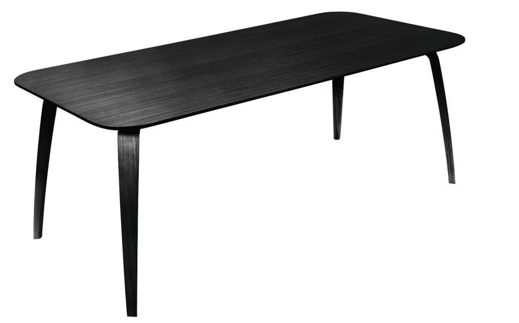 Gubi - Gubi Dining Table - schwarz gebeizte Esche - indoor