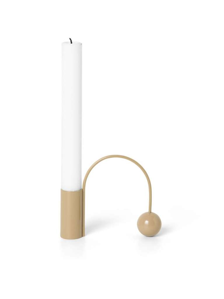 ferm LIVING - Balance Kerzenhalter - beige - indoor