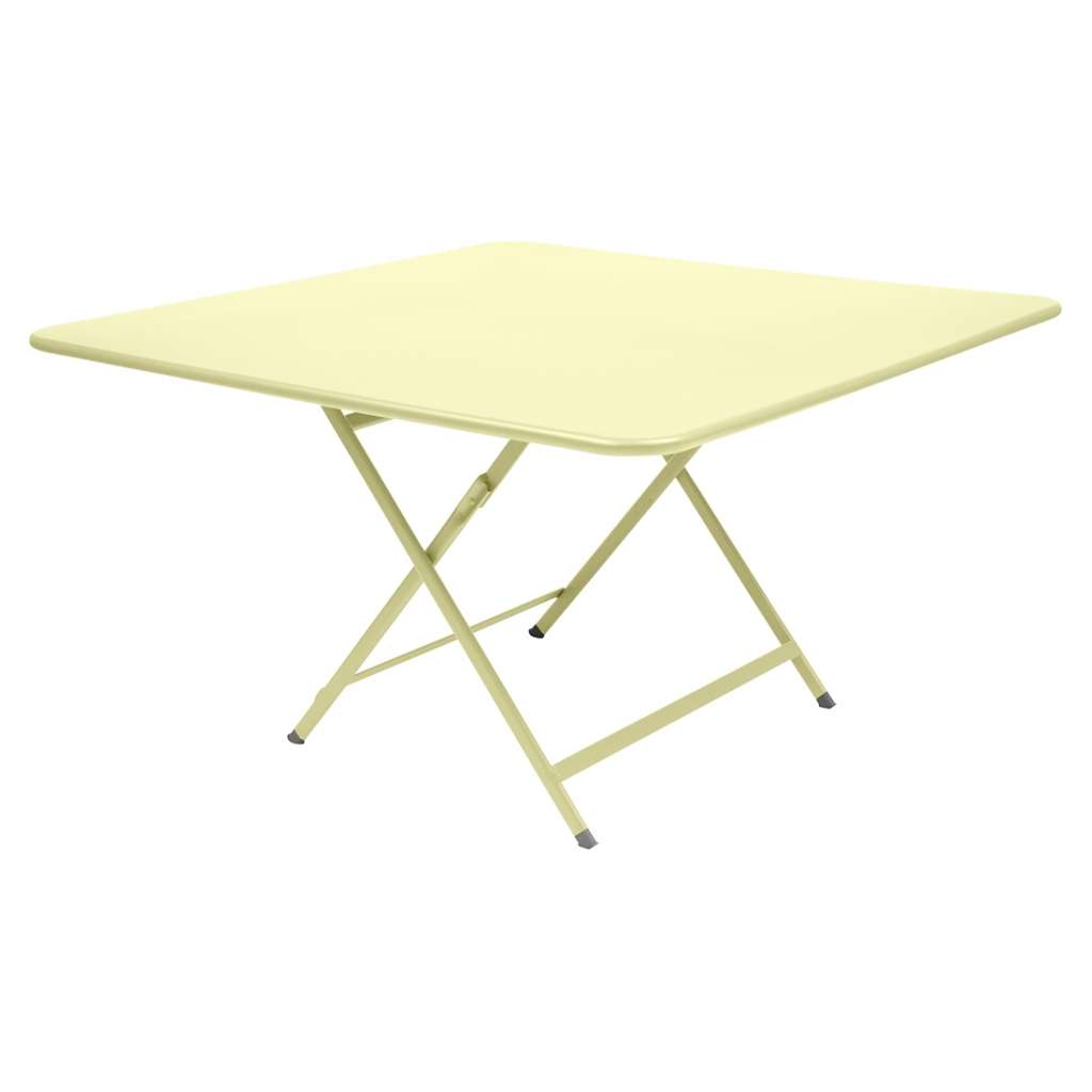 Fermob - CARACTÈRE Klapptisch - Zitronensorbet A6 - 128 x 128 cm - outdoor