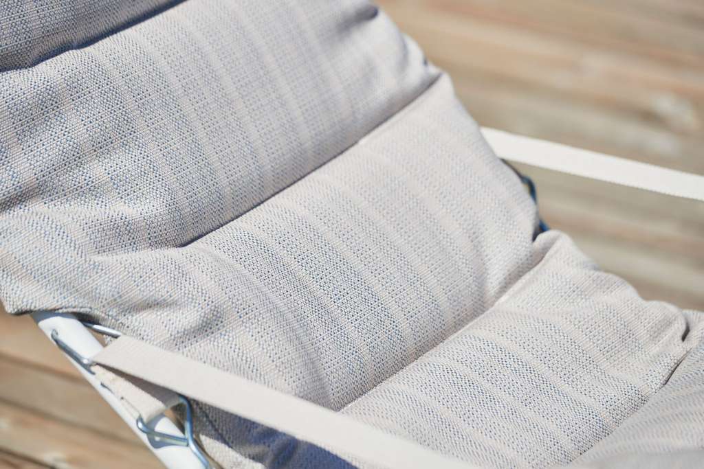 Jan Kurtz - Fiam Fiesta Sonnensessel - weiß / sea linen - outdoor