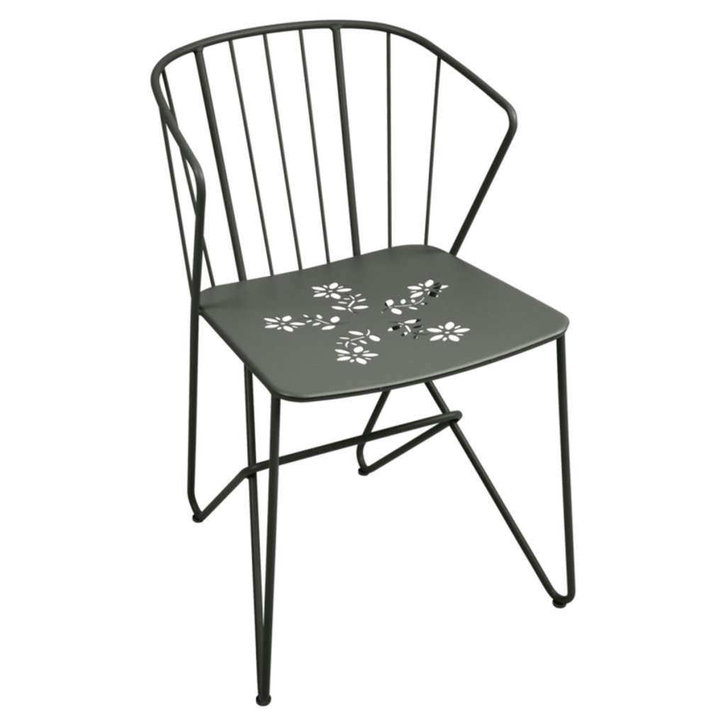 Fermob - Flower Stuhl perforiert - 48 Rosmarin - outdoor