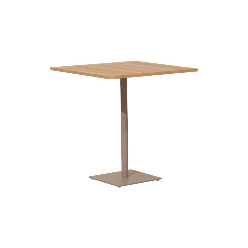 Kettal - Net Hochtisch - Teak Ø 90 - feldspatrosa - indoor