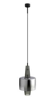 Mawa Design - venezia Pendelleuchte - Chrom - weiße Amatur - ohne Design - graues Seil - indoor