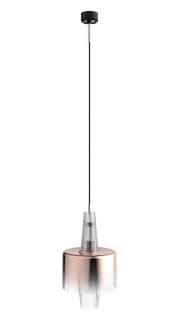 Mawa Design - venezia Pendelleuchte - Roségold - weiße Amatur - max roségold Design - schwarzes Seil - indoor