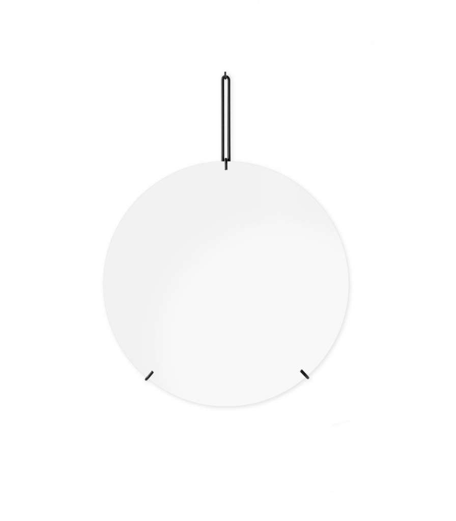 Moebe - Wall Mirror - Ø 50 - schwarz - indoor
