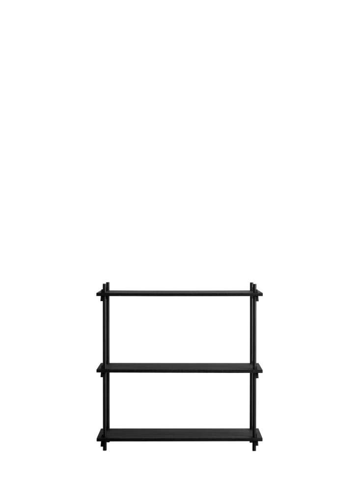 Moebe - Shelving System - Low Single - Eiche schwarz gebeiz - indoor