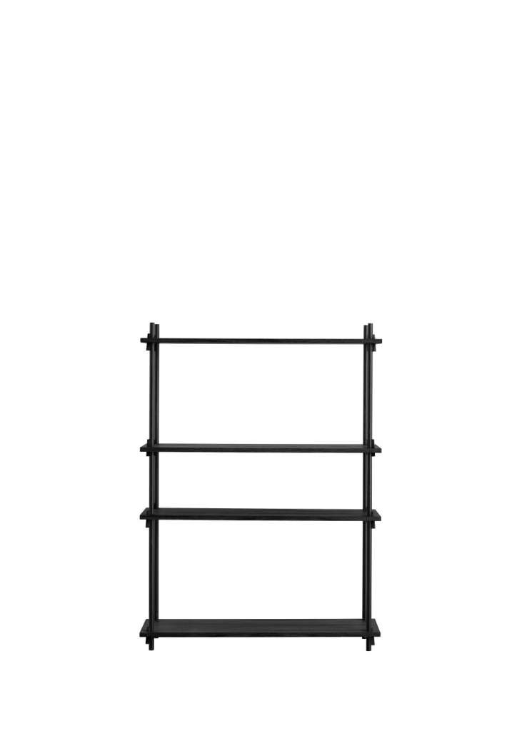 Moebe - Shelving System - Medium Single - Eiche schwarz gebeiz - indoor