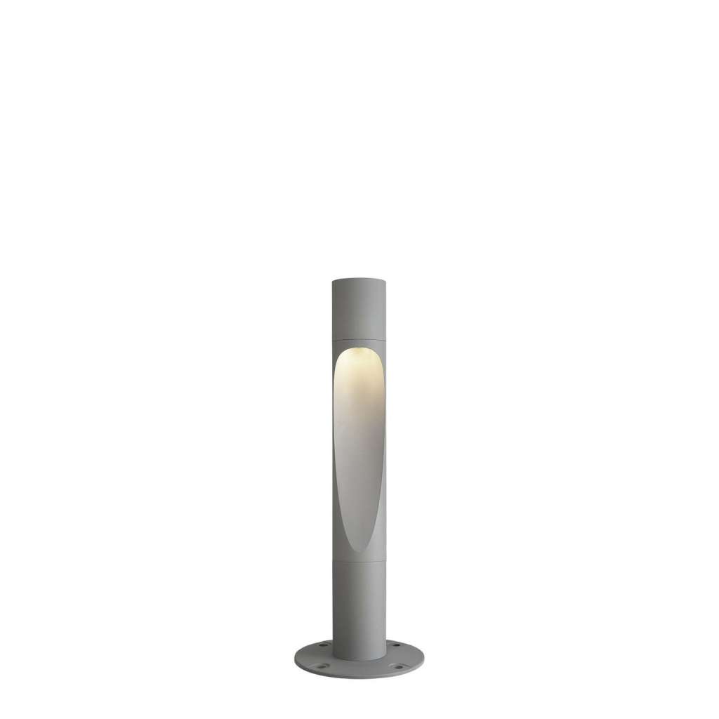 Louis Poulsen - Flindt Pollerleuchte - Höhe 80cm - alufarben strukturiert - indoor
