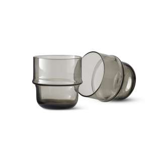 Design House Stockholm - Unda Trinkglas - grau - indoor