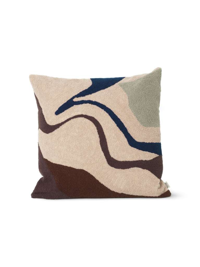ferm LIVING - Vista Kissen - beige - indoor