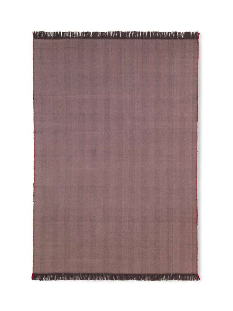 ferm LIVING - Herringbone Decke - aubergine - indoor