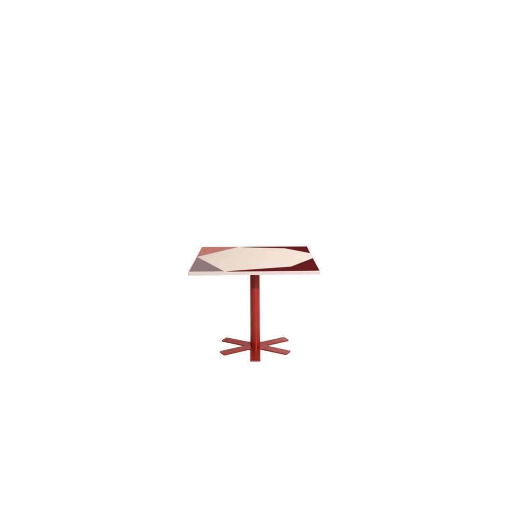 Petite Friture - Parrot Tisch klein - creme & pinke Akzente - indoor