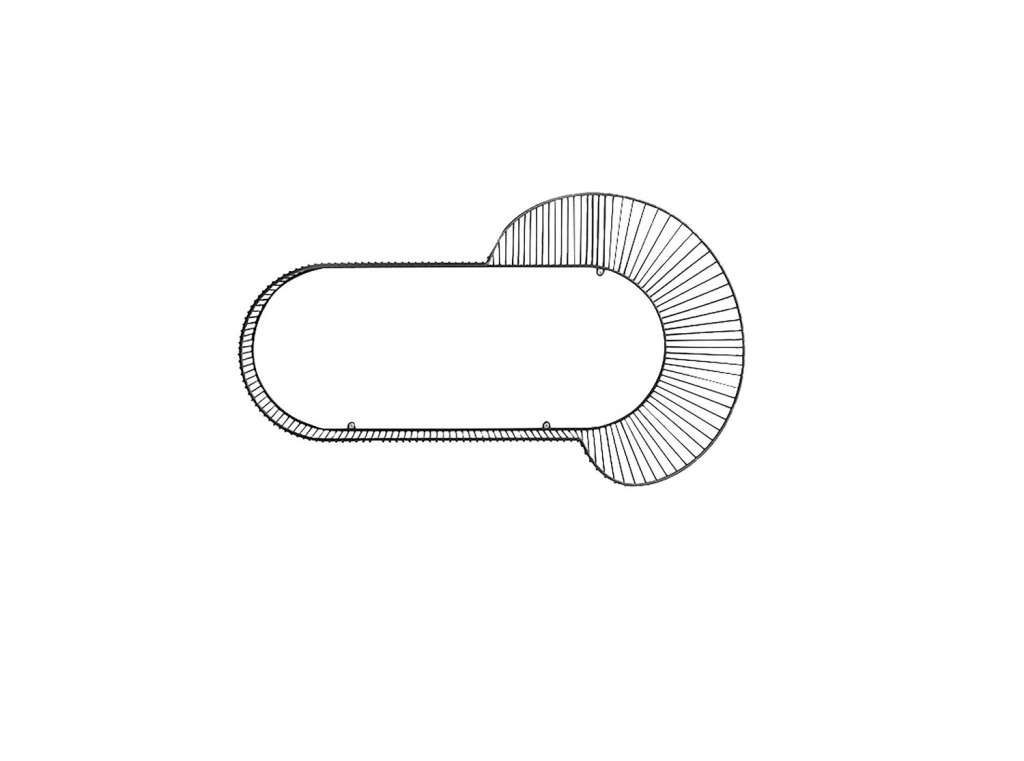 Petite Friture - Loop Regal Corolle  - schwarz - indoor