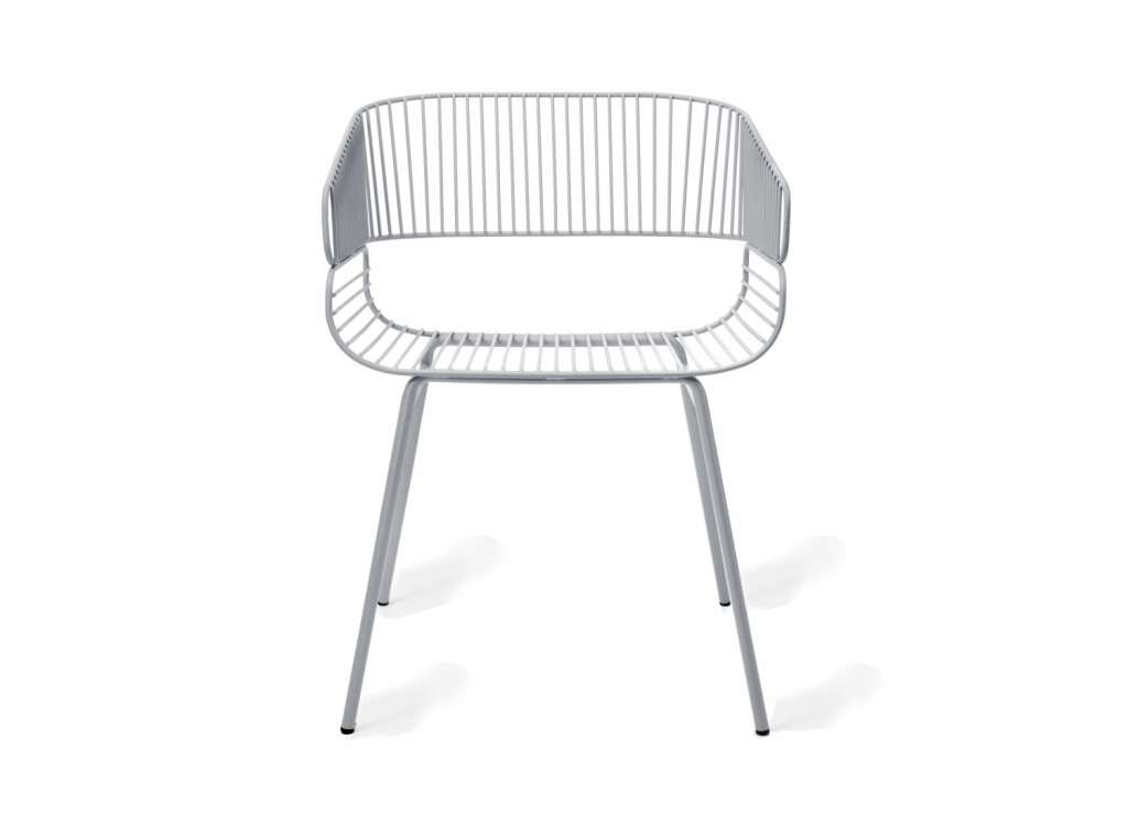 Petite Friture - Trame Stuhl ohne Sitzkissen - grau - outdoor