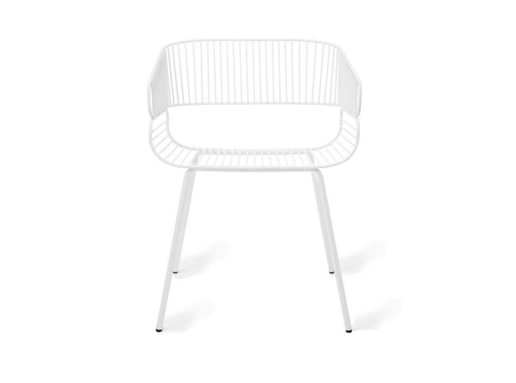 Petite Friture - Trame Stuhl ohne Sitzkissen - weiß - outdoor