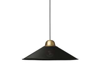 Petite Friture - Aura Pendelleuchte groß - schwarz, messing - indoor
