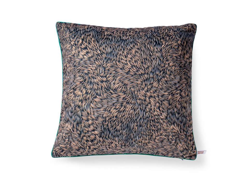 Petite Friture - Volutes Kissen - schwarz - indoor