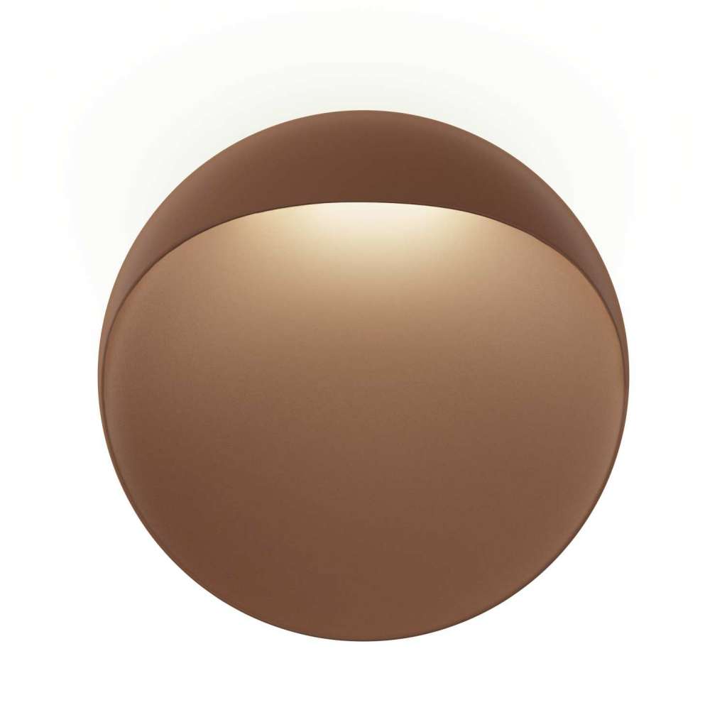 Louis Poulsen - Flindt Wall - Wandleuchte Außen/Innen - Ø40 - Corten Struktur - indoor