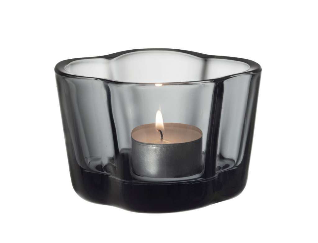Iittala - Alvar Aalto Windlicht - grau - indoor