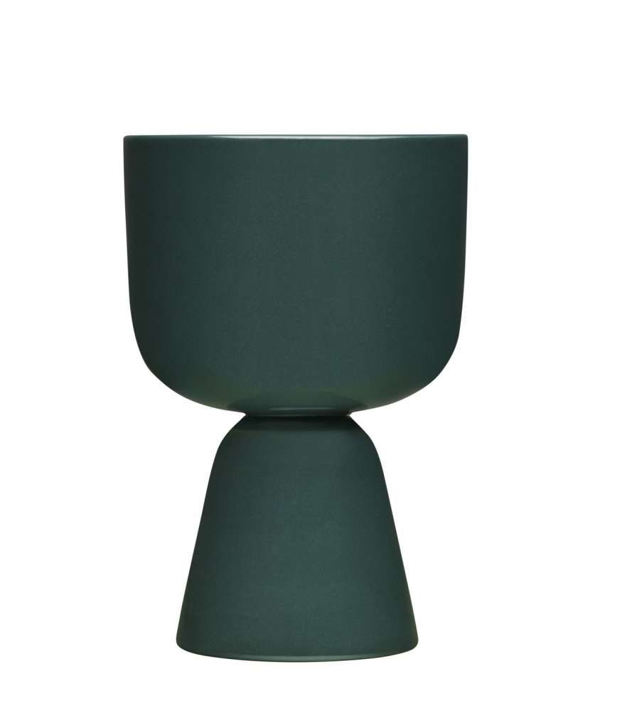 Iittala - Nappula Blumentopf - 23 x 15,5cm - dunkelgrün - indoor