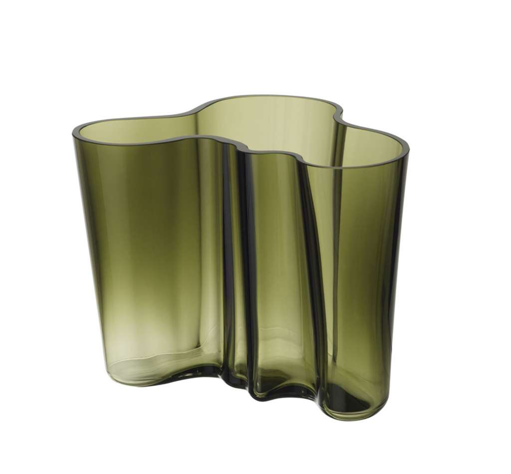 Iittala - Alvar Aalto Vase 16 cm - moosgrün - indoor