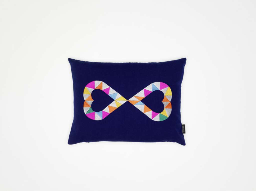 Vitra - Double Heart 2 Kissen blau - - indoor