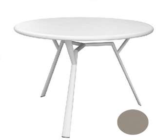 Fast by Weishäupl - Radice Quadra Tisch - rund - taupe - outdoor