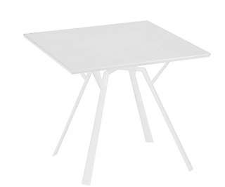 Fast by Weishäupl - Radice Quadra Tisch - quadratisch - 90 x90 - weiß - indoor