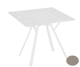 Fast by Weishäupl - Radice Quadra Tisch - quadratisch - 90 x 90 - taupe - indoor