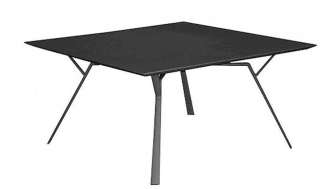 Fast by Weishäupl - Radice Quadra Tisch - quadratisch - 140 x 140 - grau-metallic - indoor