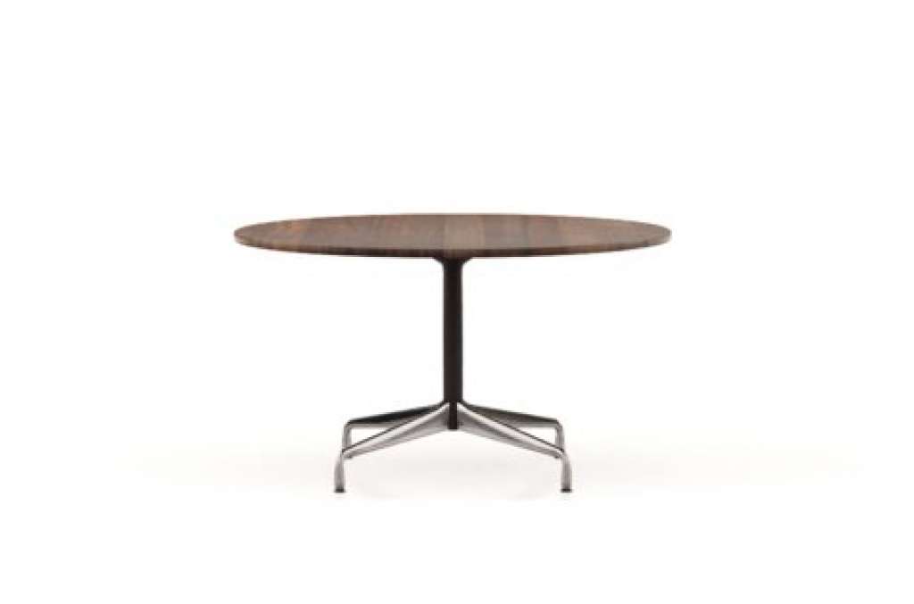 Vitra - Eames Segmented Table Dining rund Ø130 cm - Eiche geräuchert massiv, geölt - indoor