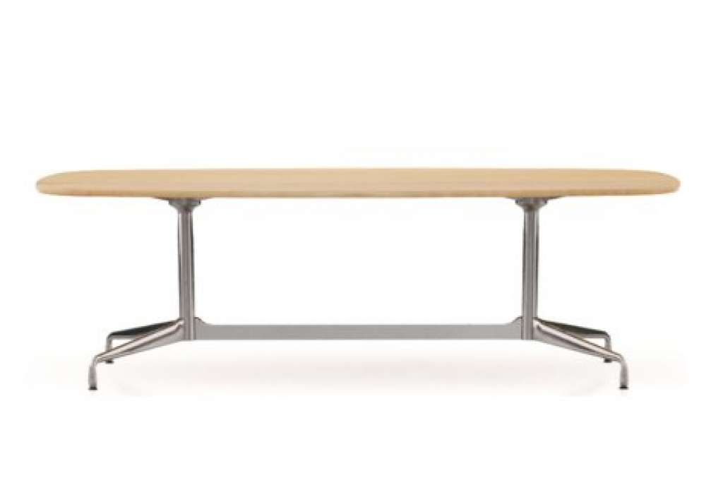 Vitra - Eames Segmented Table Meeting Bootsform - Eiche natur massiv, geölt - indoor