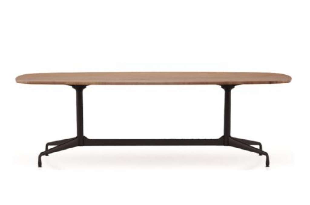 Vitra - Eames Segmented Table Meeting Bootsform - Amerikanischer Nussbaum massiv, geölt - indoor