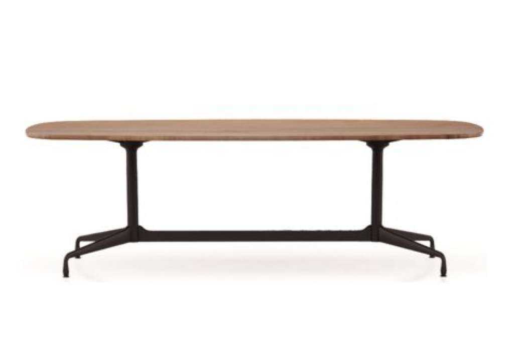 Vitra - Eames Segmented Table Meeting Bootsform - Amerikanischer Nussbaum massiv, geölt - indoor