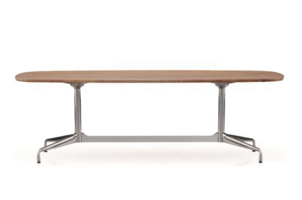 Vitra - Eames Segmented Table Meeting Bootsform - Amerikanischer Nussbaum massiv, geölt - indoor
