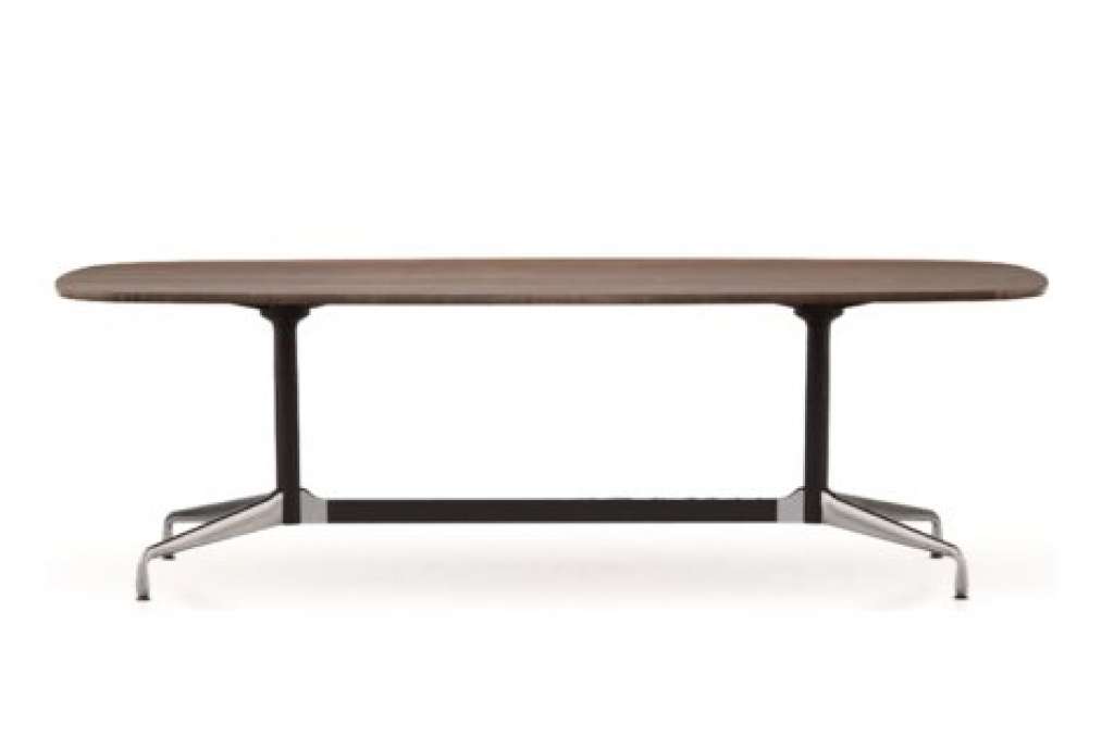 Vitra - Eames Segmented Table Dining Bootsform - Eiche geräuchert massiv, geölt - indoor