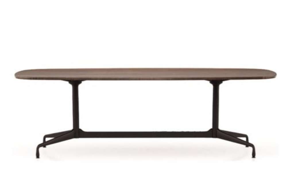 Vitra - Eames Segmented Table Dining Bootsform - Eiche geräuchert massiv, geölt - indoor