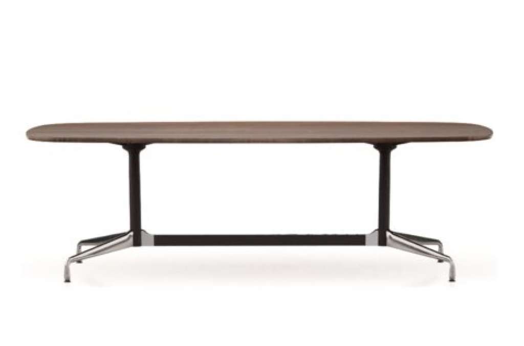 Vitra - Eames Segmented Table Dining Bootsform - Eiche geräuchert massiv, geölt - indoor