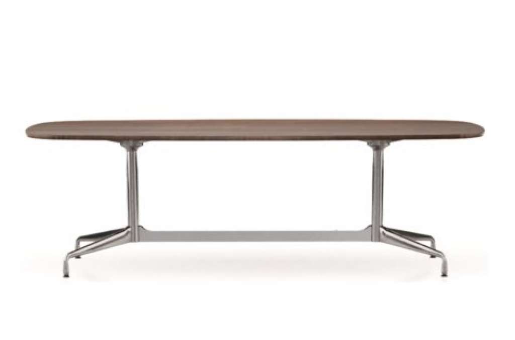 Vitra - Eames Segmented Table Dining Bootsform - Eiche geräuchert massiv, geölt - indoor
