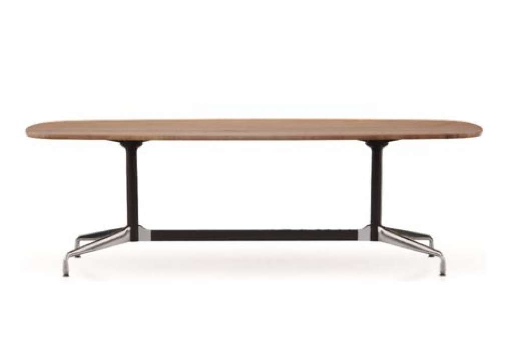 Vitra - Eames Segmented Table Dining Bootsform - Amerikanischer Nussbaum massiv, geölt - indoor