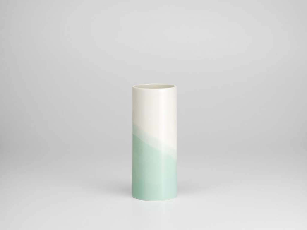Vitra - Herringbone Vase glatt - mint - indoor