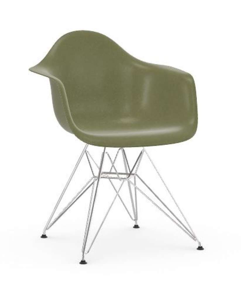Vitra - Eames Fiberglass Chair DAR - glanzchrom - 05 Eames Sea Foam Green - indoor